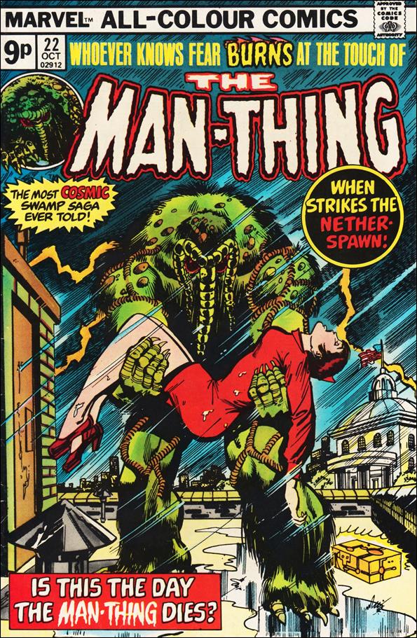 Man-Thing (1974) issue 22-B UK Price Cover
