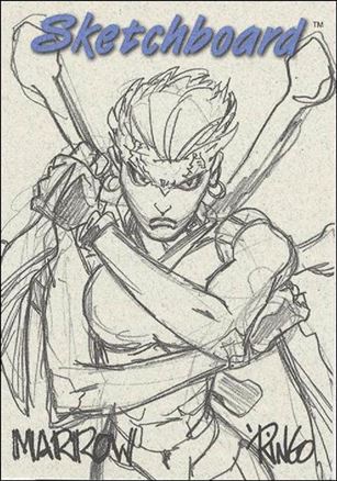 Marvel Creators Collection '98 (Sketchboard Subset) card 15-C Marrow (Grey)