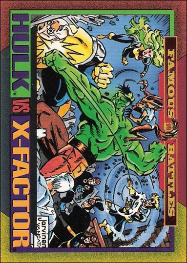 Marvel Universe: Series 4 (Base Set) card 179 Hulk vs X-Factor