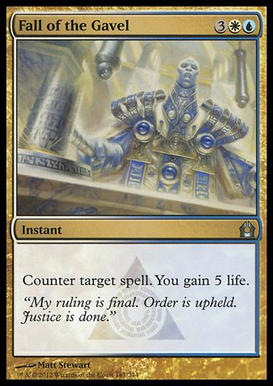 Magic the Gathering: Return to Ravnica (Base Set) card 161 Fall of the Gavel