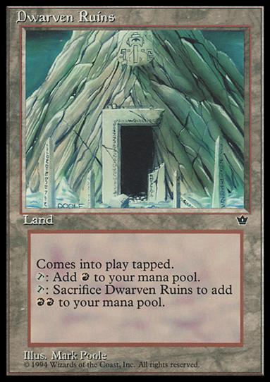 Magic the Gathering: Fallen Empires (Base Set) card 94 Dwarven Ruins