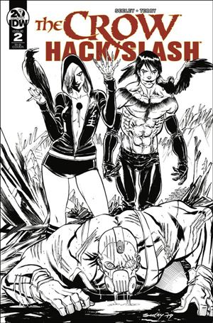 Crow: Hack/Slash issue 2-C Tim Seeley 1:20 Black & White Cover