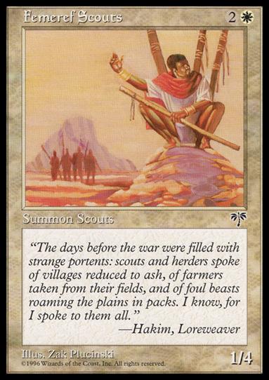Magic the Gathering: Mirage (Base Set) card 19 Femeref Scouts