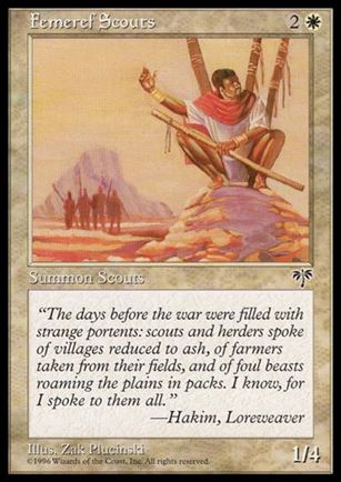 Magic the Gathering: Mirage (Base Set) card 19 Femeref Scouts