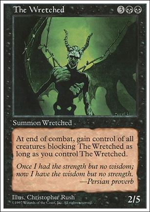 Magic the Gathering: 5th Edition (Base Set) card 205 The Wretched