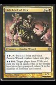 Magic The Gathering: Alara Reborn (Base Set) card 24-B Lich Lord of Unx (foil)