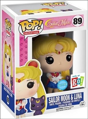 POP! Animation figure 89-B Sailor Moon & Luna (Glitter) GO! Exclusive