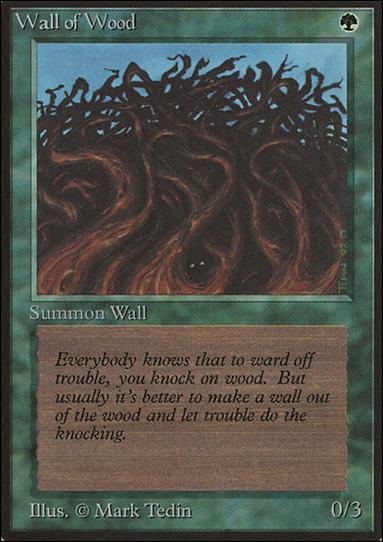 Magic the Gathering: Limited Edition Beta (Base Set) card 226 Wall of Wood