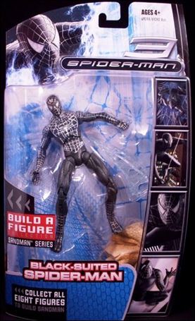 Marvel Legends: Spider-Man Trilogy (Sandman Series) figure 4 Spider-Man (Black Costume)