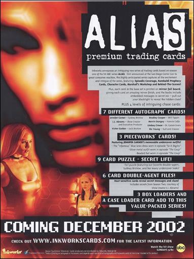 Alias: Season One card 7 Sell Sheet