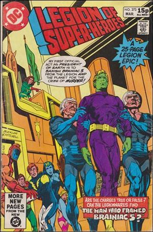 Legion of Super-Heroes (1980) issue 273-B UK Price Cover