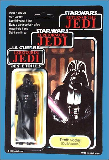 Star Wars 3 3/4" Basic Action Figures (Vintage) figure 6-F Darth Vader (Dark Vador) (Tri-Logo)