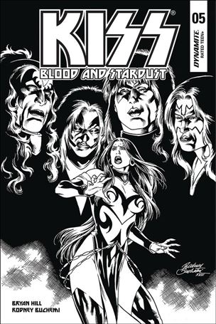 Kiss: Blood and Stardust issue 5-E Rodney Buchemi 1:10 Black & White Cover