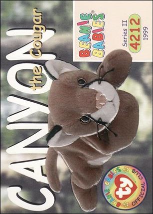 Beanie Babies Series 2 (Base Set) card 160 Canyon the Cougar