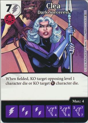 Marvel Dice Masters Doctor Strange card 6 Clea: Dark Sorceress