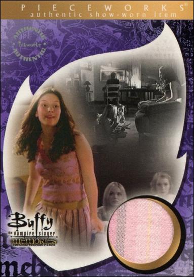 Buffy the Vampire Slayer: Memories (Pieceworks Subset) card PW12 Pajama Bottoms Worn By Clara Bryant As Molly