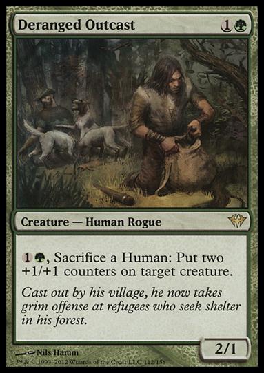 Magic the Gathering: Dark Ascension (Base Set) card 112 Deranged Outcast