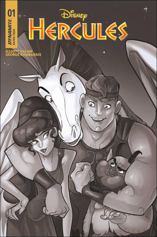 Hercules (2024) issue 1-L Matteo Lolli 1:15 Black and White Cover