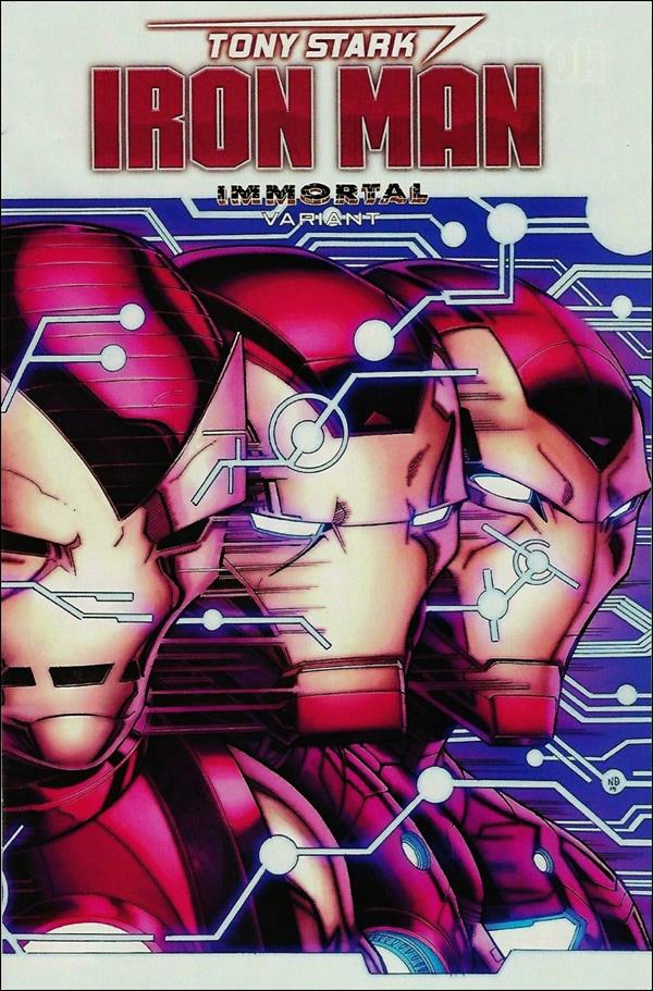 Tony Stark: Iron Man issue 16-B Nick Bradshaw Immortal Wraparound Cover