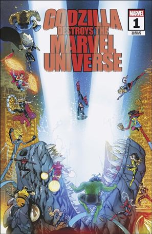 Godzilla Destroys the Marvel Universe issue 1-D Javier Garrón Cover