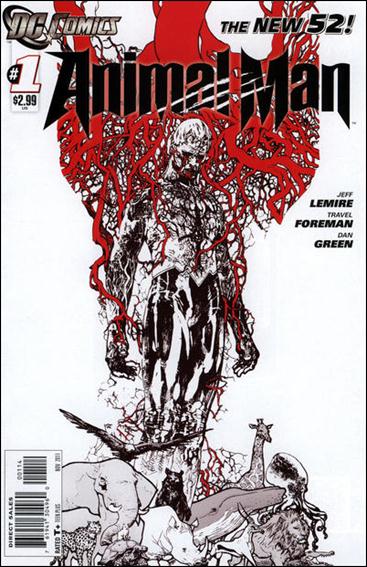 Animal Man (2011) issue 1-D White Cover (4th Printing)