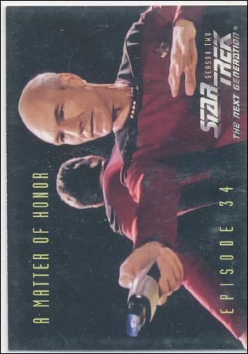 Star Trek: The Next Generation - The Episode Collection Season Two (Base Set) card 157 A Matter Of Honor, Episode 34A