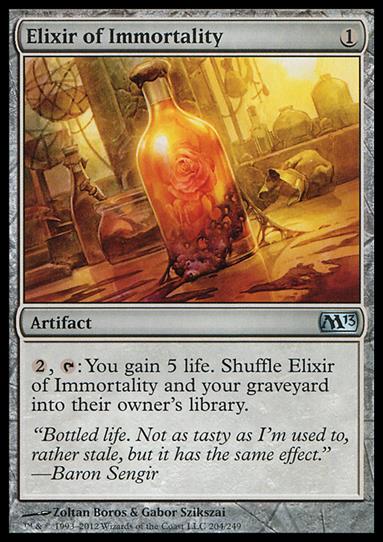 Magic the Gathering: 2013 Core Set (Base Set) card 204 Elixir of Immortality