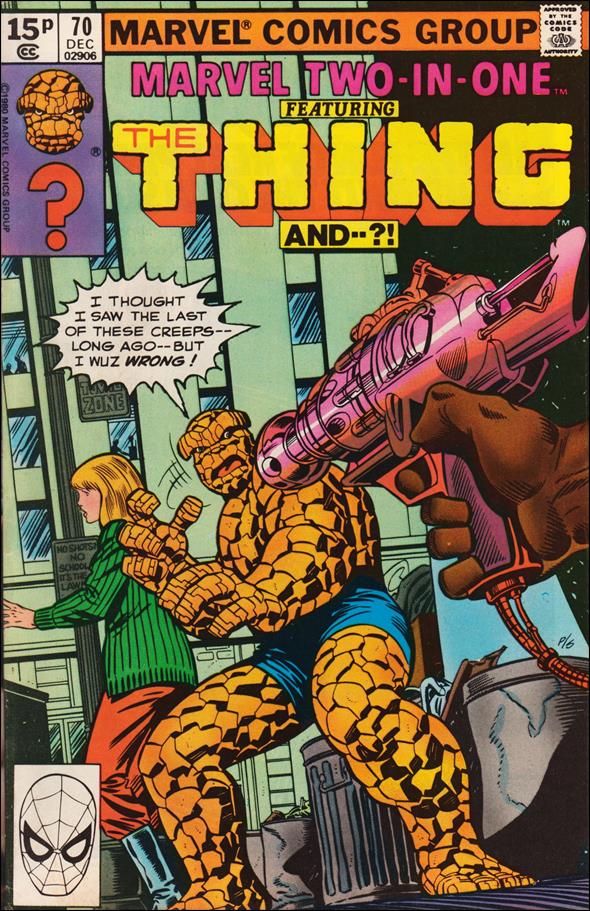 Marvel Two-in-One (1974) issue 70-B UK Price Cover