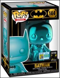 POP! Heroes figure 144-L Batman (Teal Chrome) SDCC 2019