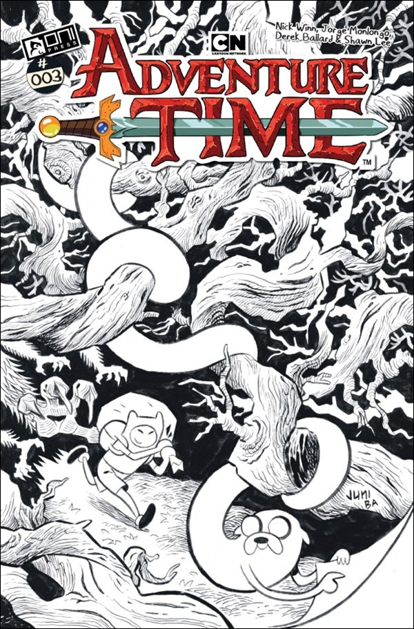 Adventure Time (2025) issue 3-F Juni Ba B&W 1:50 Cover