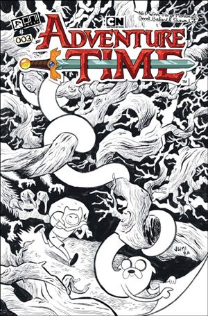 Adventure Time (2025) issue 3.00-F Juni Ba B&W 1:50 Cover