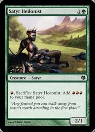 Magic the Gathering: Duel Decks: Heroes vs. Monsters (Base Set) card 47 Satyr Hedonist