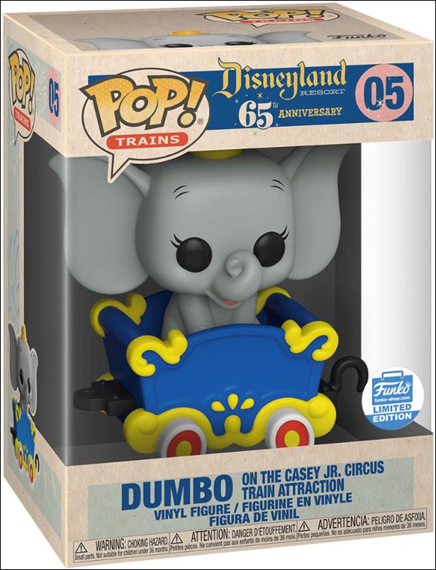 POP! Trains figure 5 Dumbo on the Casey Jr. Circus Train Funko Shop