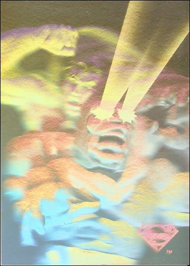 Superman Holo Series (Silver Hologram Base Set) card 47 On The Darkseid