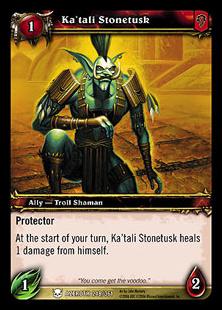 World of Warcraft: Heroes of Azeroth (Base Set) card 248 Ka'tali Stonetusk