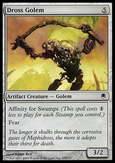 Magic the Gathering: Darksteel (Base Set) card 119 Dross Golem