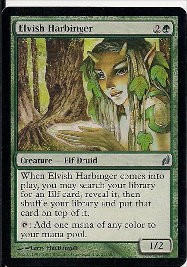 Magic the Gathering: Lorwyn (Base Set) card 207 Elvish Harbinger