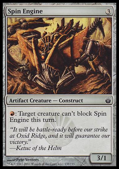 Magic the Gathering: Mirrodin Besieged (Base Set) card 135 Spin Engine