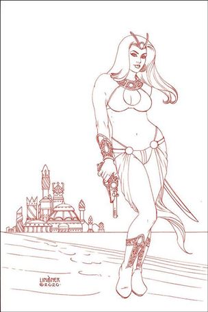 Dejah Thoris (2019) issue 6-V Joseph Michael Linsner Martain Red Virgin Cover