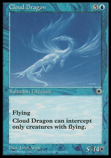 Magic the Gathering: Portal (Base Set) card 45 Cloud Dragon