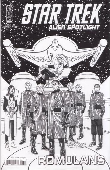 Star Trek: Alien Spotlight: Romulans (2008) issue 1-D John Byrne Black and White Cover