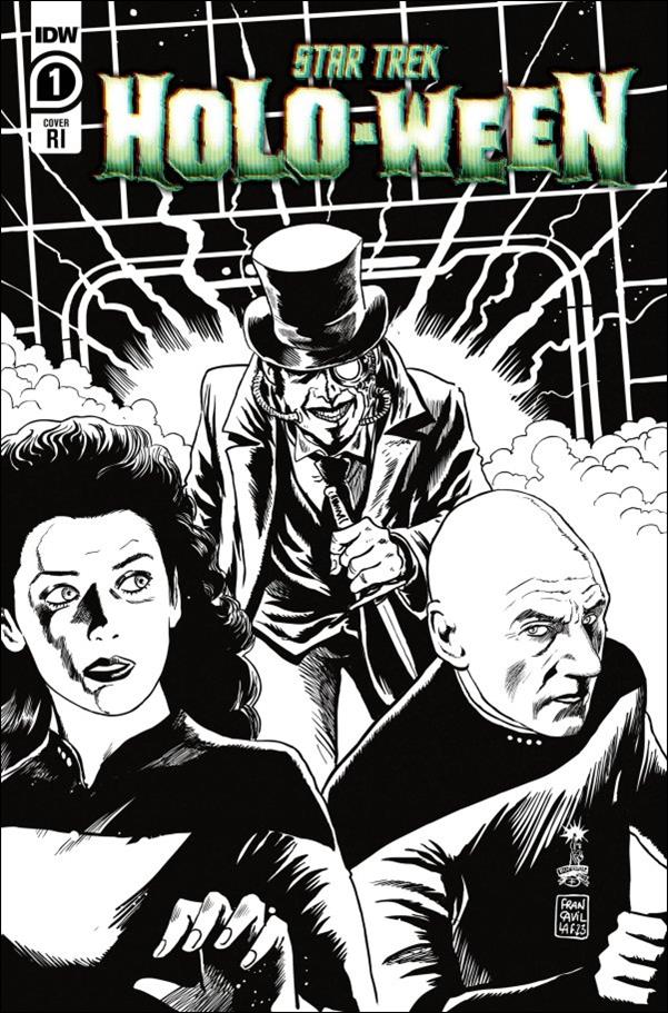Star Trek: Holo-ween issue 1-C Francesco Francavilla 1:10 B&W Cover