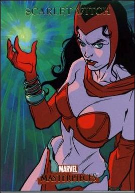 2007 Marvel Masterpieces (Base Set) card 72 Scarlet Witch