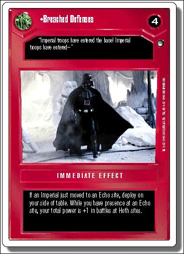 Star Wars: Hoth Revised (Base Set) card 24 Breached Defenses