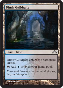 Magic the Gathering: Gatecrash (Base Set) card 241 Dimir Guildgate