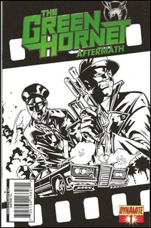 Green Hornet Aftermath issue 1-B Black & White Cover 1:10