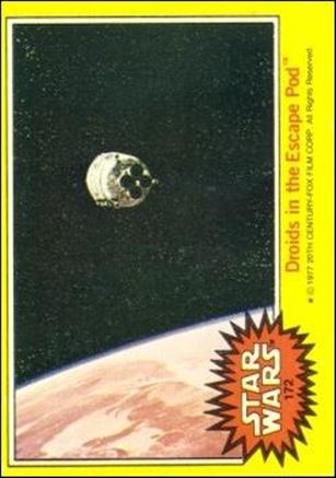 Star Wars: Series 3 (Base Set) card 172 Droids in the Escape Pod