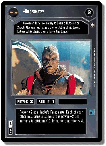 Star Wars: Special Edition Limited (Base Set) card 35 Umpass-stay