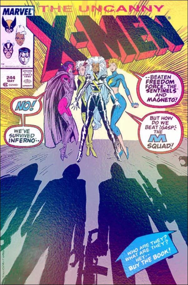 Uncanny X-Men (1981) issue 244-D Facsimile Edition (2024) Foil Cover