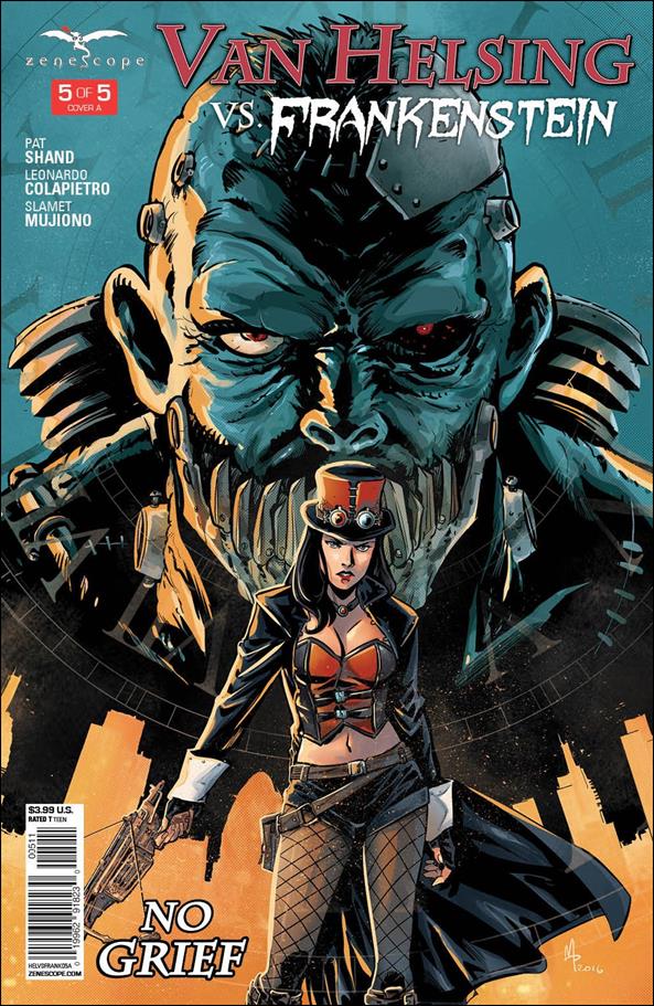 Van Helsing vs Frankenstein issue 5 Manuel Preitano Cover
